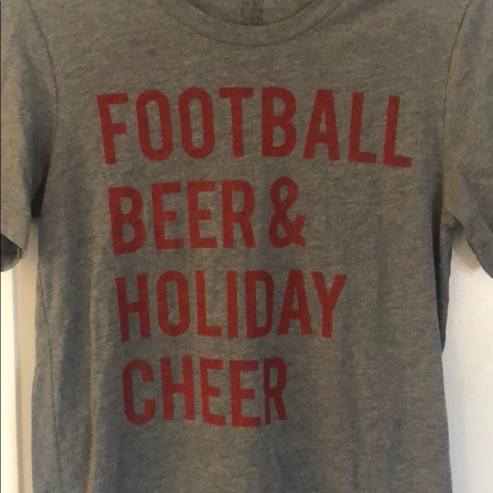 “Football, Beer & Holiday Cheer” Tee